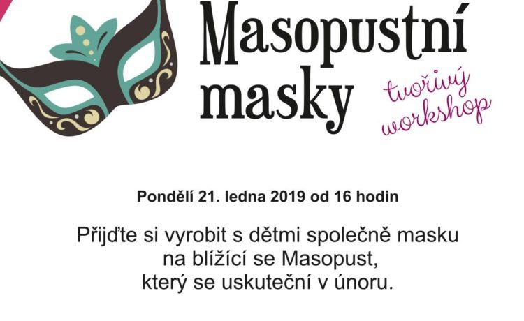 Masopustní masky – tvořivý workshop